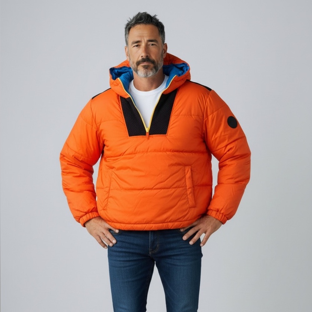 Tommy Hilfiger Men’s XL Pullover Reversible Puffer Jacket